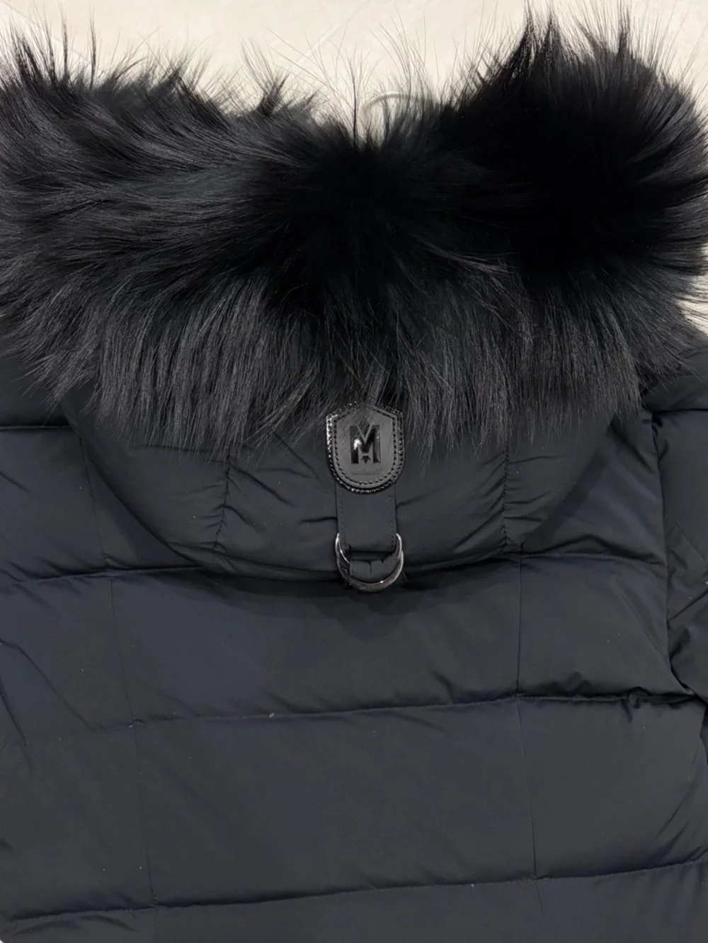 MACKAGE CALLA-X BLACK ON BLACK long Quilted Puffer Coat - Picture 6 of 13